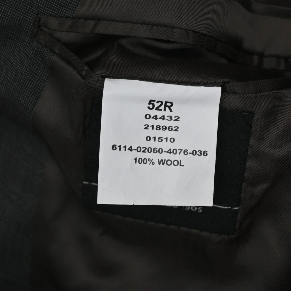 Jos A Bank 52S 42x28 Brown 100% Wool Mens Jacket Pants Suit